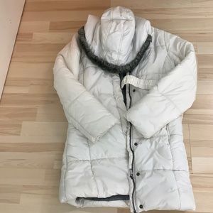 White Calvin Klein jacket size kids large girls 12-14